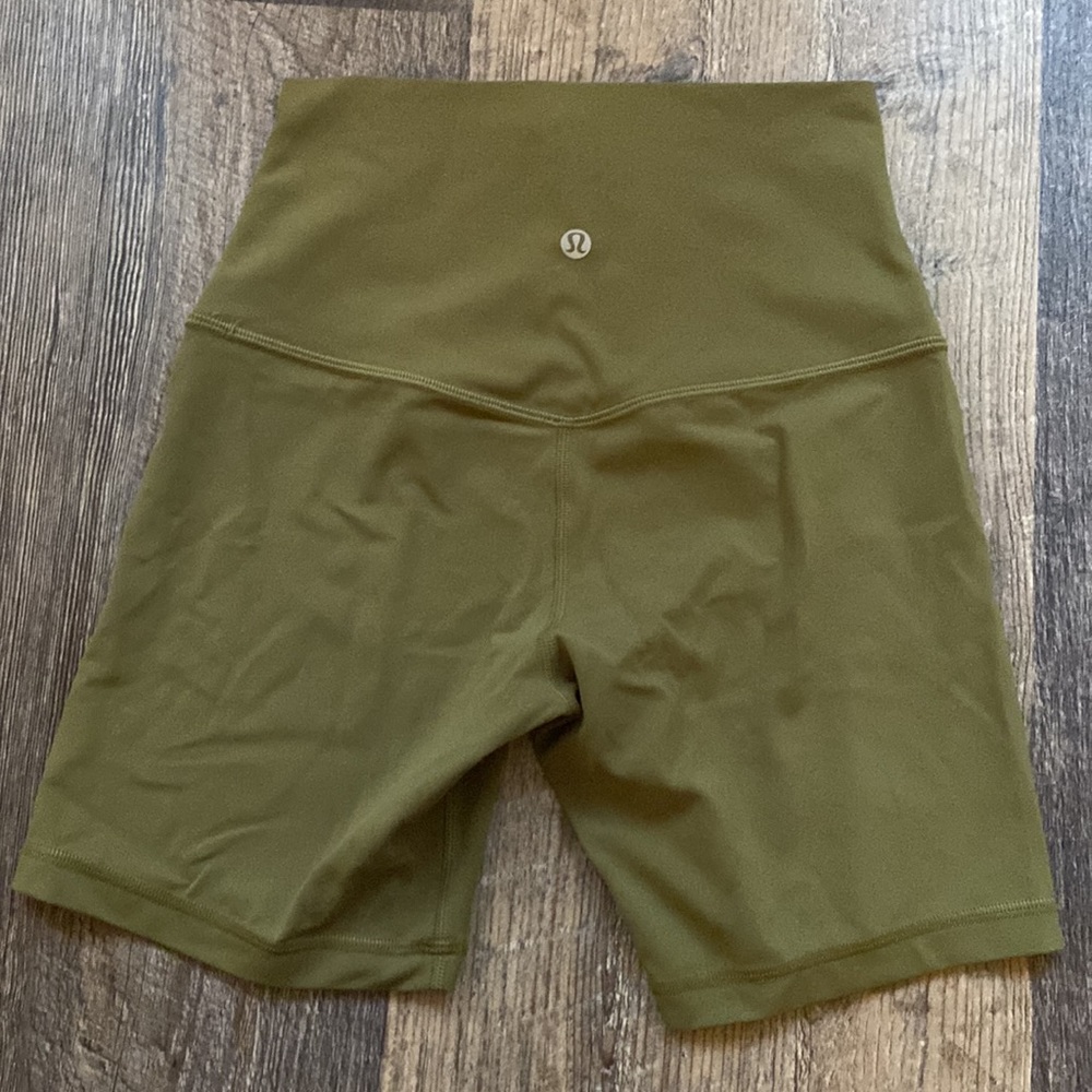 Lululemon bronze green 6” align shorts